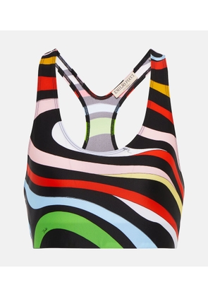 Pucci Printed cropped tank top