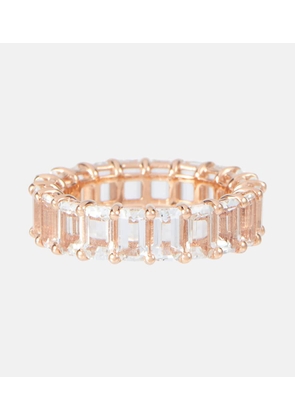 Shay Jewelry 18kt rose gold eternity ring with topaz