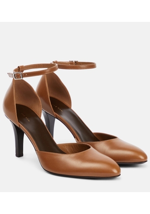 The Row Demi leather pumps