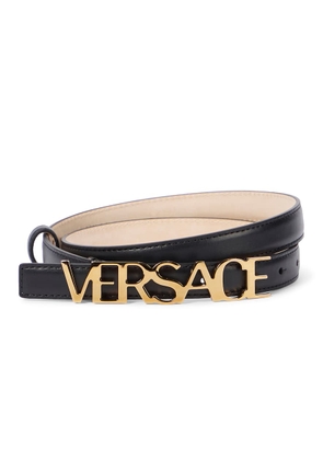 Versace Logo leather belt