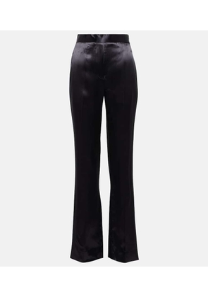 Victoria Beckham High-rise straight-leg satin pants