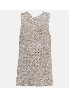 Jil Sander Knitted cotton-blend top
