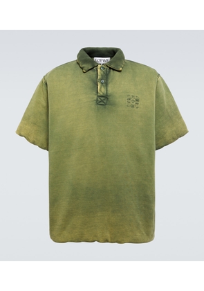 Loewe Padded cotton jersey polo shirt