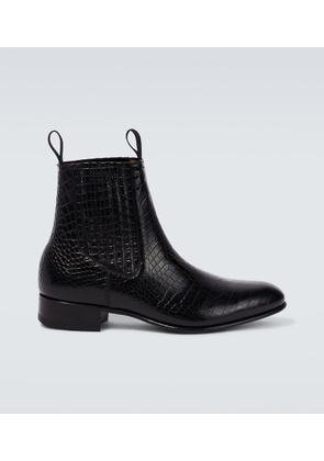 Tom Ford Croc-effect Chelsea boots