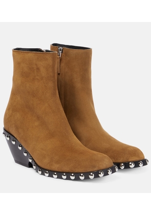 Khaite Hooper suede ankle boots