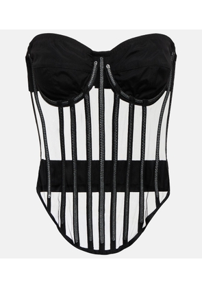 Dolce&Gabbana x Kim tulle embellished corset