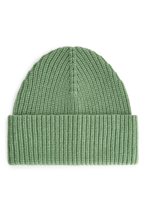 Wool Nylon Beanie - Green