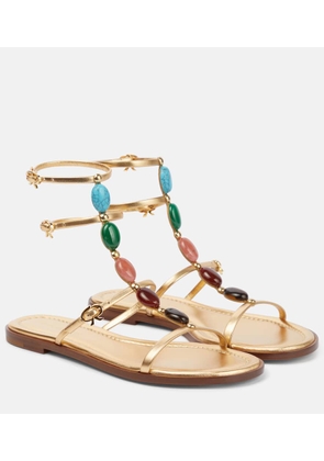 Gianvito Rossi Shanti embellished leather sandals