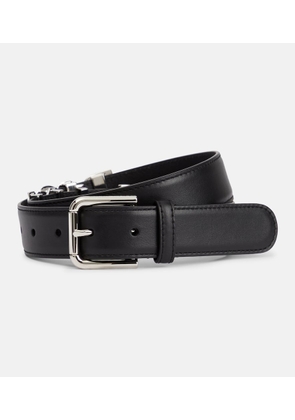 Dolce&Gabbana x Kim logo leather belt