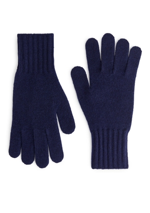 Cashmere Gloves - Blue