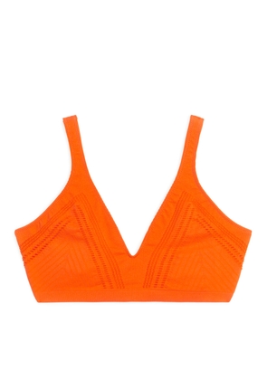Seamless Bikini Top - Orange