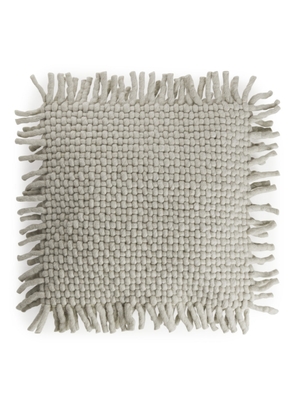 Fringed Cushion Cover 50 x 50 cm - Grey