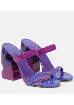 Off-White Shade Meteor patent leather sandals