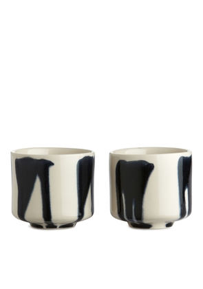 Stoneware Cups Set of 2 - White