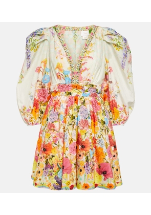 Camilla Sunlight Symphony cotton and silk minidress