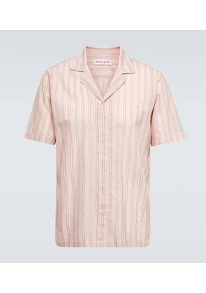 Orlebar Brown Maitan striped cotton shirt