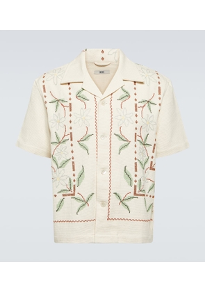 Bode Gerber embroidered cotton shirt