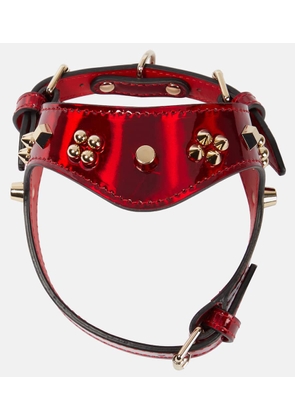 Christian Louboutin Loubiharness embellished leather dog harness
