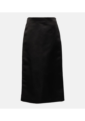 The Row Marinella silk midi skirt