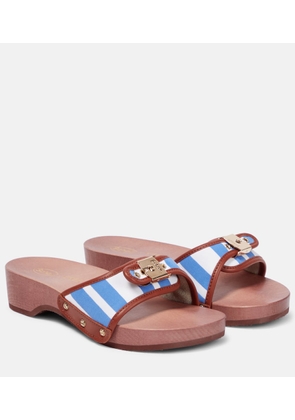 Eres Pescura leather-trimmed sandals