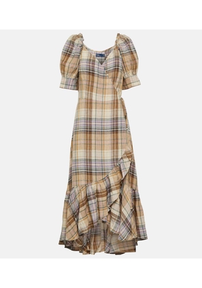 Polo Ralph Lauren Plaid linen dress