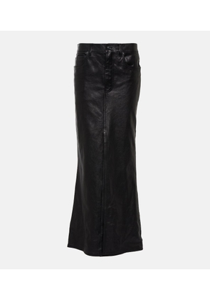Balenciaga Leather maxi skirt