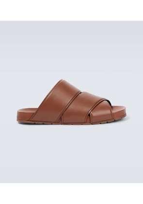 Bottega Veneta Crossover leather sandals
