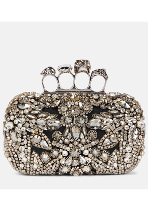 Alexander McQueen Victorian Jewel Knuckle embellished clutch