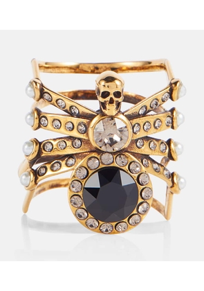 Alexander McQueen Spider embellished ring