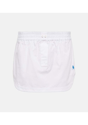 The Attico Mid-rise cotton miniskirt