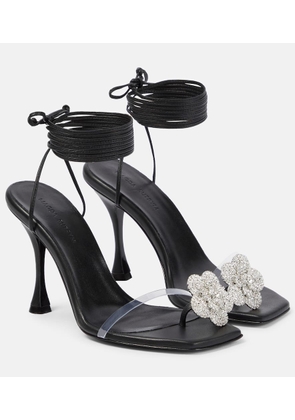 Magda Butrym Embellished leather and PVC sandals