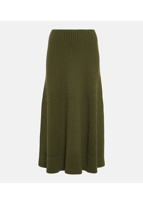 Chloé Ribbed wool maxi skirt