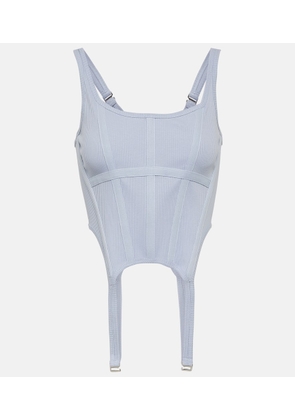 Dion Lee Cotton jersey bustier