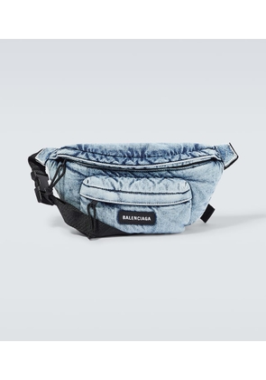 Balenciaga Explorer denim belt bag