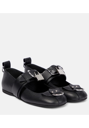 JW Anderson Lock leather ballet flats