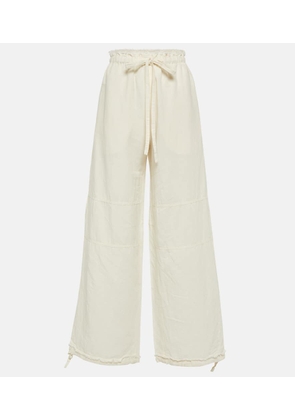 Acne Studios Cotton and linen wide-leg pants