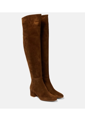 Gianvito Rossi Rolling suede over-the knee boots