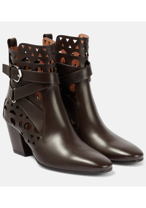 Alaïa Ziggy Vienne leather ankle boots