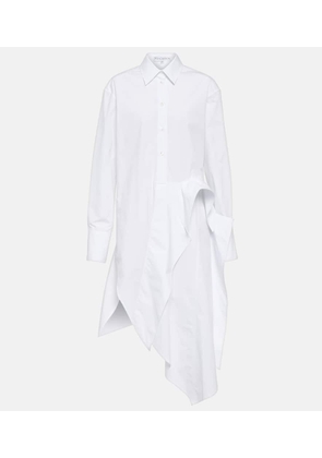 JW Anderson Deconstructed cotton poplin shirt dress