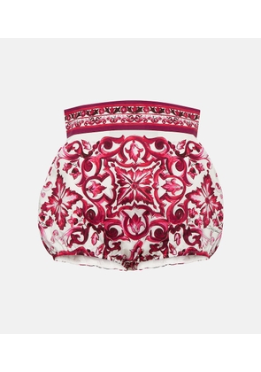 Dolce&Gabbana Majolica cotton shorts