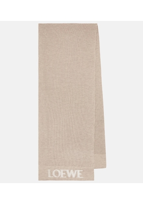 Loewe Logo wool scarf