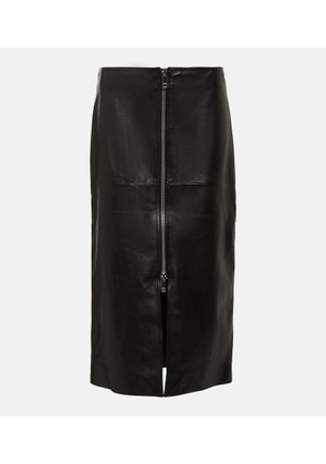 Isabel Marant Ediaz leather midi skirt