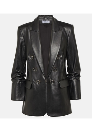 Veronica Beard Beacon faux leather blazer