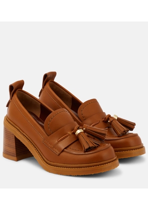 See By Chloé Skyie leather loafer pumps