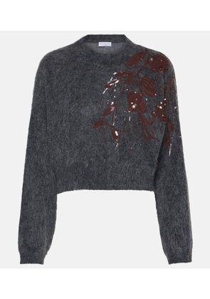 Brunello Cucinelli Mohair, wool and cashmere-blend sweater