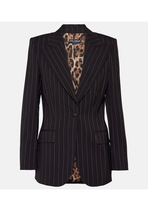 Dolce&Gabbana Pinstriped wool blazer