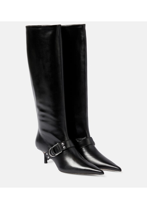 Blumarine Jeanne leather knee-high boots