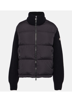 Moncler Wool-trimmed down jacket