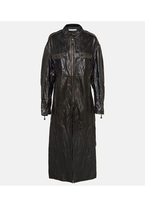 Acne Studios Paneled leather coat