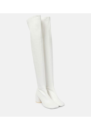 MM6 Maison Margiela Anatomic faux leather over-the-knee boots